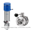 Alfa Laval LKB-F 1" (25 mm) ISO a saldare HNBR 316L - Valvola a farfalla flangiata