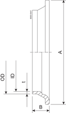 Liner RJT 101.6 mm Machined 1.4404 (316L) BS 4825