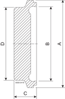 Blind DN15 H3 1.4404 (316L) DIN 11864-3/11853-3