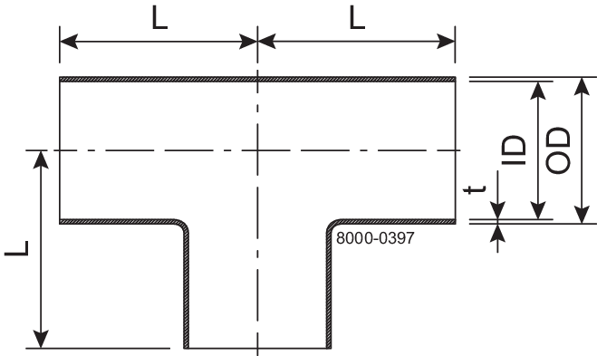 T TS DN40 HSF3 1.4307 (304L) DIN 11852 EN 10374-A