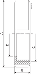 Nut F DN15 HSF0 1.4301 (304) DIN 11851