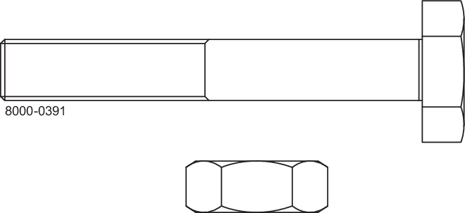 Set di bulloni e dadi DN10-50 1.4301 (304) DIN 11864-2/11853-2