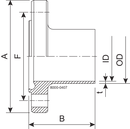 Flangia NF DN125 H3 1.4307 (304L) DIN 11853-2
