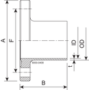 Flangia BF DN20 H3 1.4307 (304L) DIN 11853-2