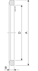 Guarnizione G DN40 FPM DIN 11851