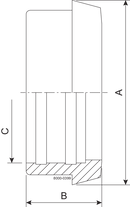 Liner D DN100 HSF0 1.4404 (316L) DIN 11851