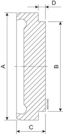 Blind DN25 H3 1.4404 (316L) DIN 11864-1/11853-1