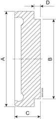 Blind DN65 H3 1.4404 (316L) DIN 11864-1/11853-1