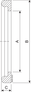 Guarnizione DN80 EPDM (E) Adatta a DIN