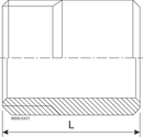 Male W 1" 1.4571 Fit to DIN