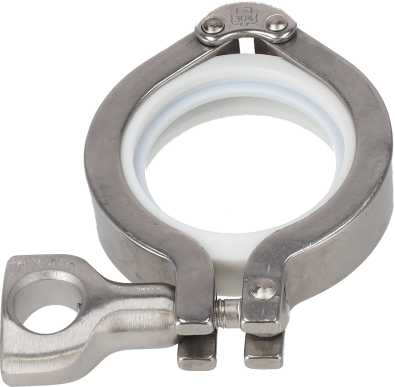 Tri-Clamp® A12MPS Anello di serraggio Giunto girevole 2,5" 304 Estremità di serraggio