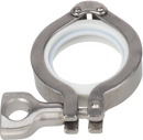 Tri-Clamp® A12MPS Clamp ring Swivel joint 4" 304 Clamp ends