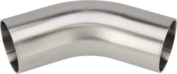 Tri-Clover® B2KS piega 45 2,5" #7 316L 3A estremità saldate