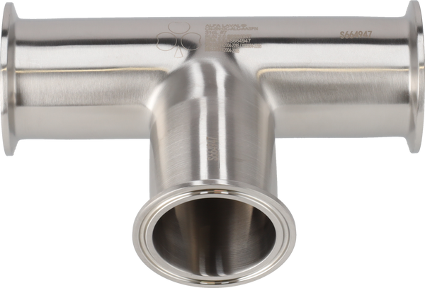 Tri-Clover® B7MP Tee uguale 6" #7 316L 3A Morsetto estremità