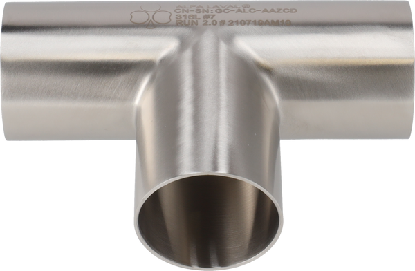 Tri-Clover® B7WWW Tee uguale 2,5" #7 316L 3A estremità saldate
