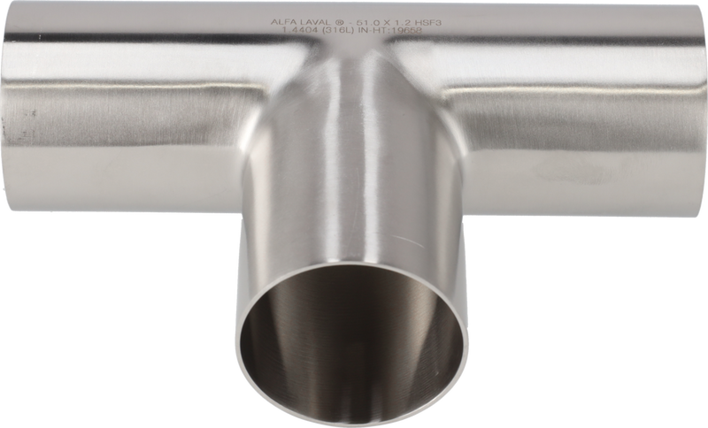 Raccordo a T 51,0 mm Pol 1.4307 (304L) ISO 2037