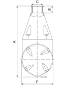 IM10 RJMIXER 4XØ5.5 1"RP