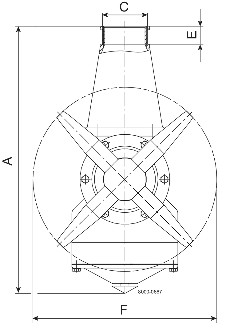 IM15 RJMIXER 4X8 0% 1½"RP