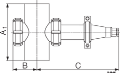 IN-LINE SIGHT GLASS LKFL W ISO
