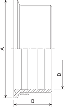 Tri-Clamp® Ferrule 25.0 mm SB 1.4301 (304) ISO 2037