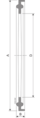 Seal ring ISO 2037 168.3 mm NBR BS 4825