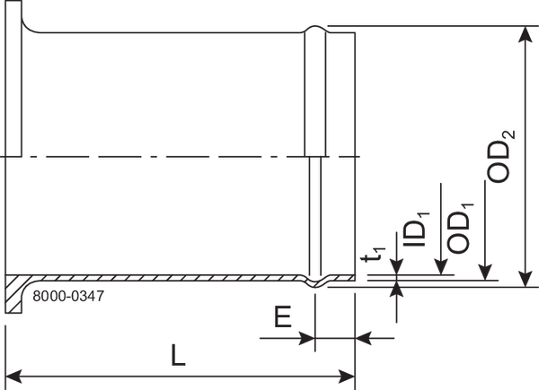 Fascetta stringitubo Tri-Clamp® SB 51,0 mm lavorata 1.4404 (316L) ISO 2037