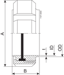Unione 101,6 mm lavorata 1.4404 (316L) IDF
