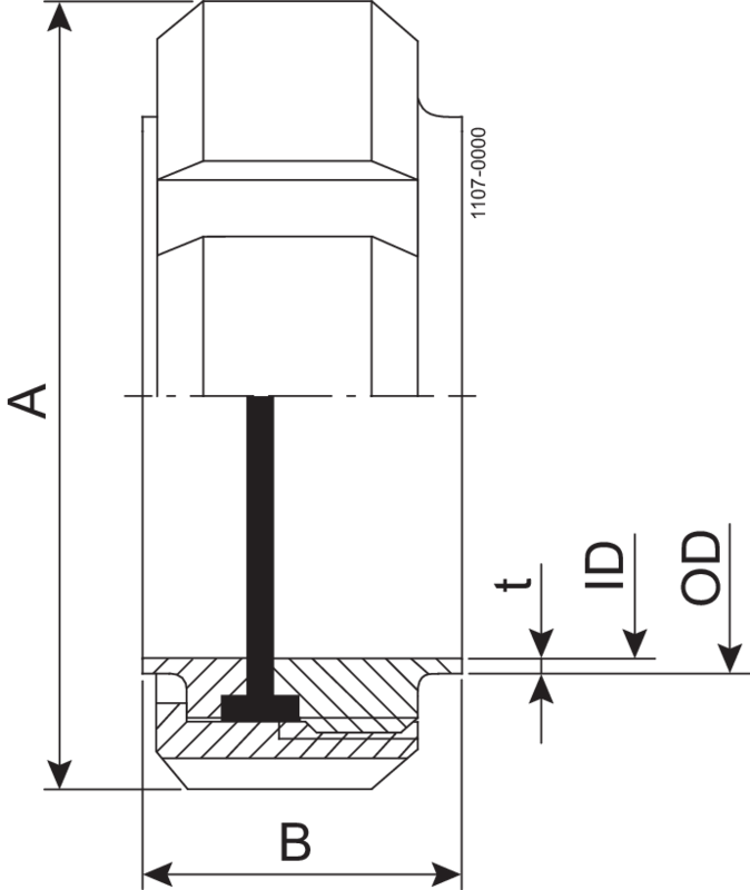 Unione 76,1 mm lavorata 1.4404 (316L) IDF