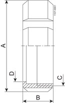 Nut IDF 89.0 mm Machined 1.4301 (304) IDF