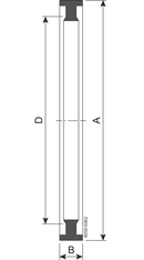 Seal ring B=7.0 TO 9.5 76.1 mm EPDM (E) IDF