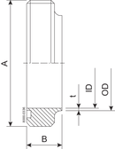 Male SMS 32.0 mm SB 1.4404 (316L) SMS