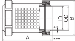 IN-LINE SIGHT GLASS LKGG-1 W