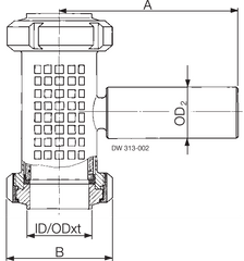 IN-LINE SIGHT GLASS LKGL-1 W