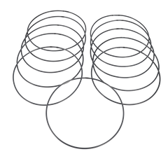 O-RING FPM/FEP - TRA SALDATURA E FLANGIA DI MONTAGGIO Ø230/Ø250 std.