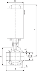 BALL VALVE SBV-ISO38-W/W-NC