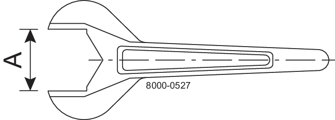 Spanner For IDF/ISO 101.6 mm 1.4301 (304) ISO 2037