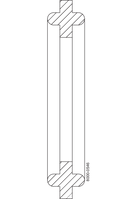 Tri-Clover® 40MP Gasket Standard TC 2.5" White silicone Hygienic Seal