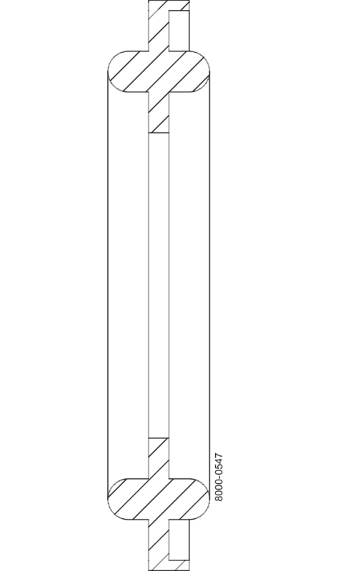 Guarnizione Tri-Clover® 40MPF 4" in silicone senza punti, guarnizione igienica