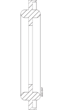Guarnizione Tri-Clover® 40MPF 2" in silicone senza punti Guarnizione igienica
