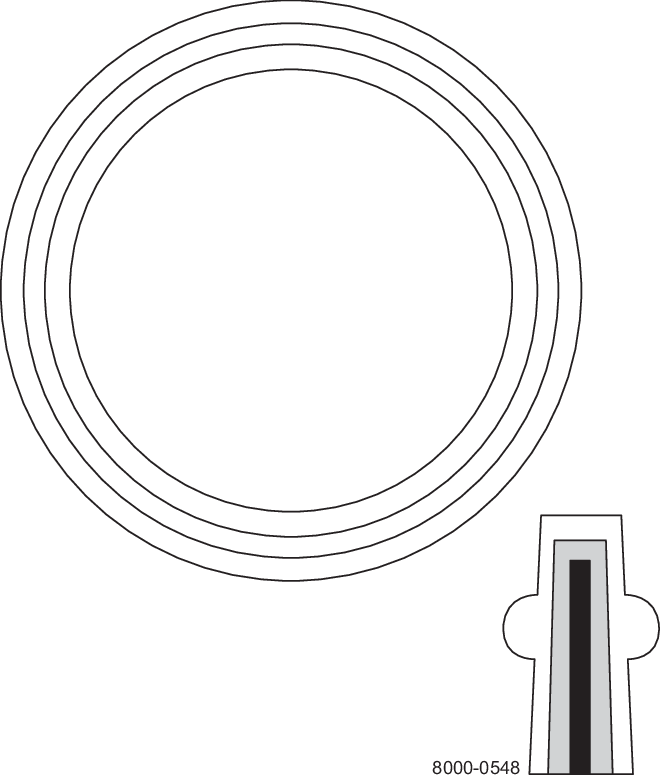 Tri-Clover® A40MP envelope Gasket, envelope 3" GR Hygienic Seal