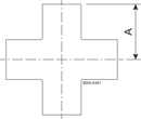 Tri-Clover® B9WWWW Cross 1"
