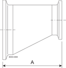 Tri-Clover® B32-14MP Eccentric Reducers 4" 3"
