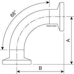 Tri-Clover® B288CMP Bends 88 1.5