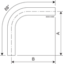 Tri-Clover® B288S Bends 88 3" SF1 (PL) 316L UltraPure Weld ends