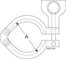 Tri-Clover® 13MHHM Clamp ring 0.5-0.75" 304 Clamp ends
