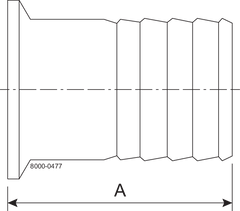 Tri-Clamp® 14MPHR Adapter 0.5