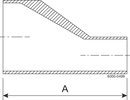 Tri-Clover® B32S Eccentric Reducers 3" 1.5" SF4 (PM) 316L ASME BPE Weld ends