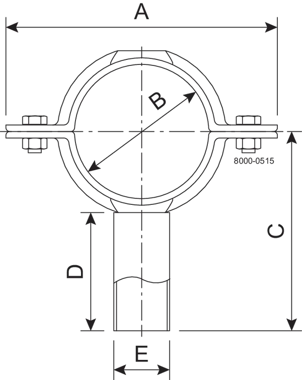 Portatubi DN40 1.4301 (304) DIN EN 10357-A