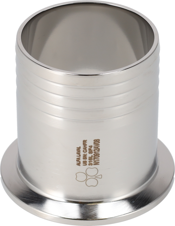 Adattatore Tri-Clamp® 14MPHR 1" 1" SF4 (PM) 316L UltraPure TriClamp e tubo flessibile