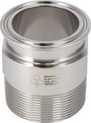 Tri-Clamp® 21MP Adapter 0.5" 0.75" SF4 (PM) 316L UltraPure TriClamp NPT male